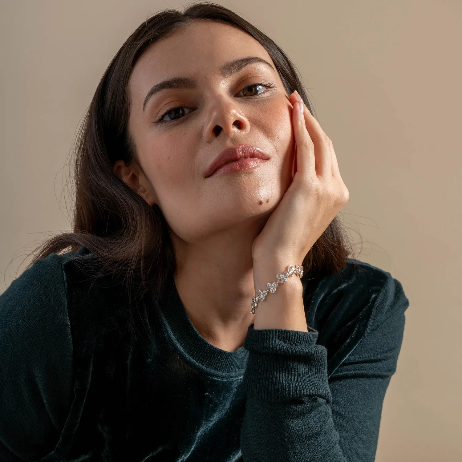 'Ice' Trio Array Line Bracelet sold by Dower & Hall product image thumbnail 3