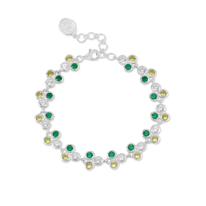 Greens Trio Array Line Bracelet sold by Dower & Hall