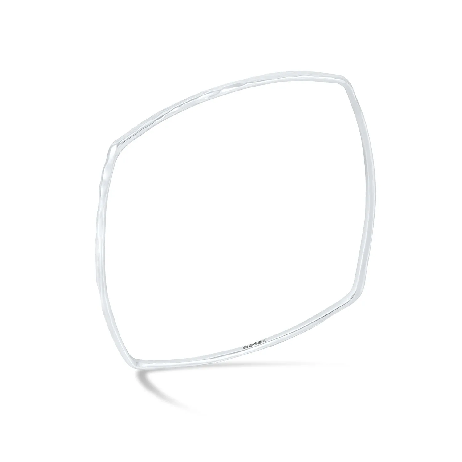 3mm Hammered Cushion Nomad Bangle sold by Dower & Hall product image thumbnail 5