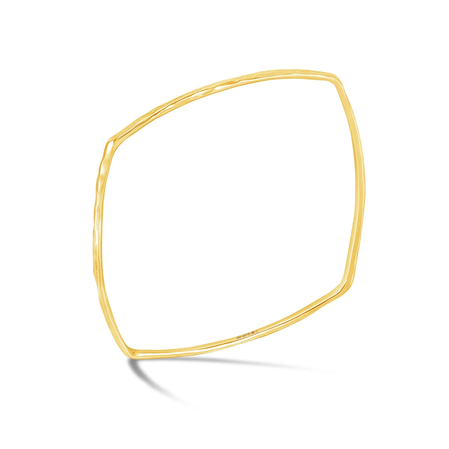 3mm Hammered Cushion Nomad Bangle sold by Dower & Hall product image thumbnail 4