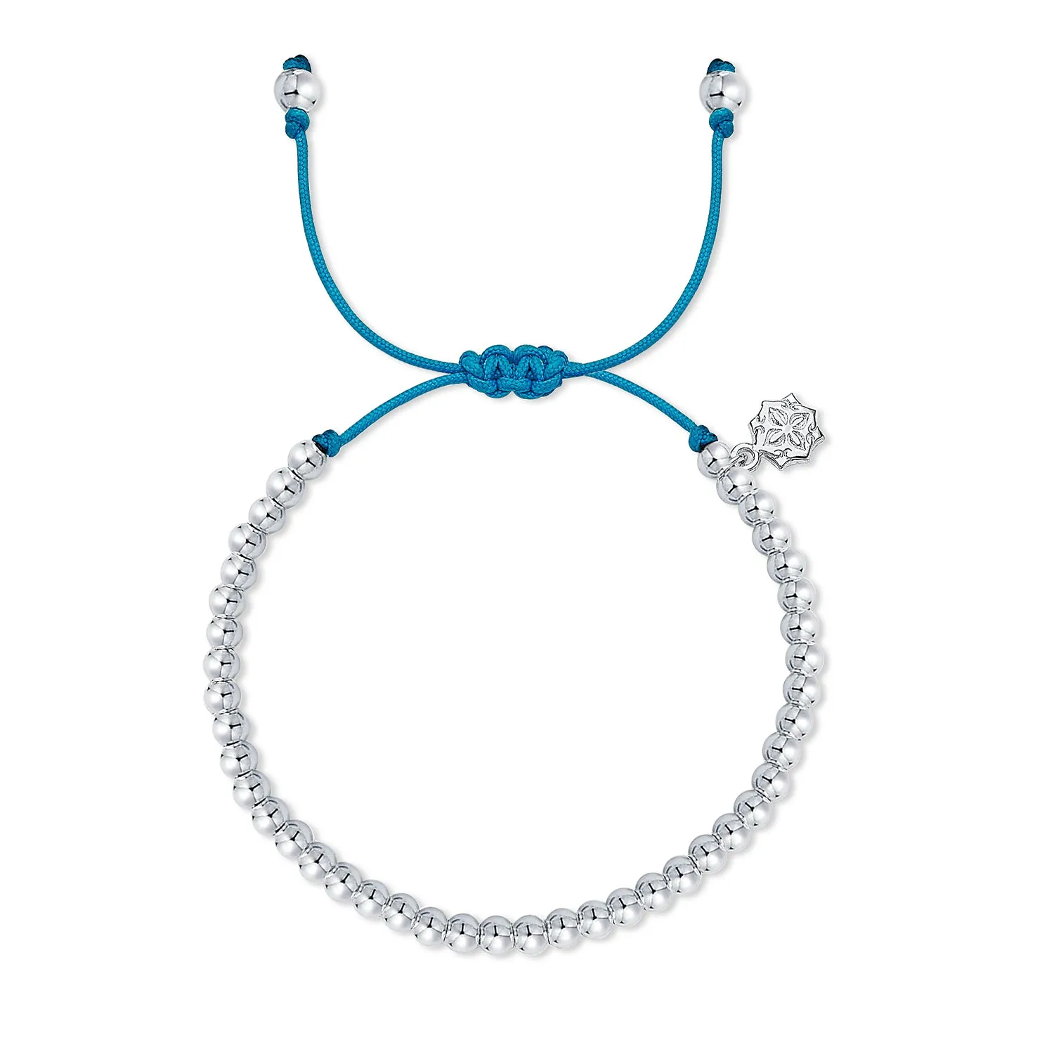 Blue Misanga Cord Bracelet sold by Dower & Hall