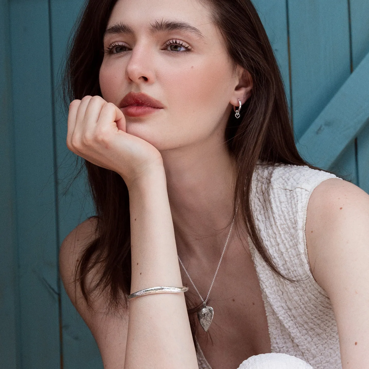 Cherished Hearts Pearl Necklace sold by Dower & Hall product image thumbnail 2