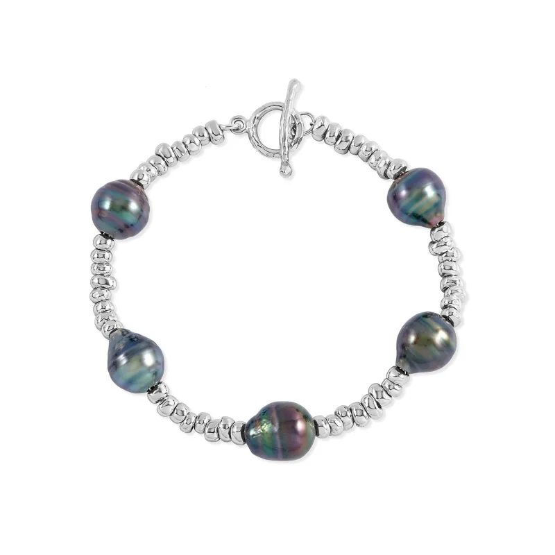 Nomad Nuggets & Tahitian Pearl Bracelet sold by Dower & Hall