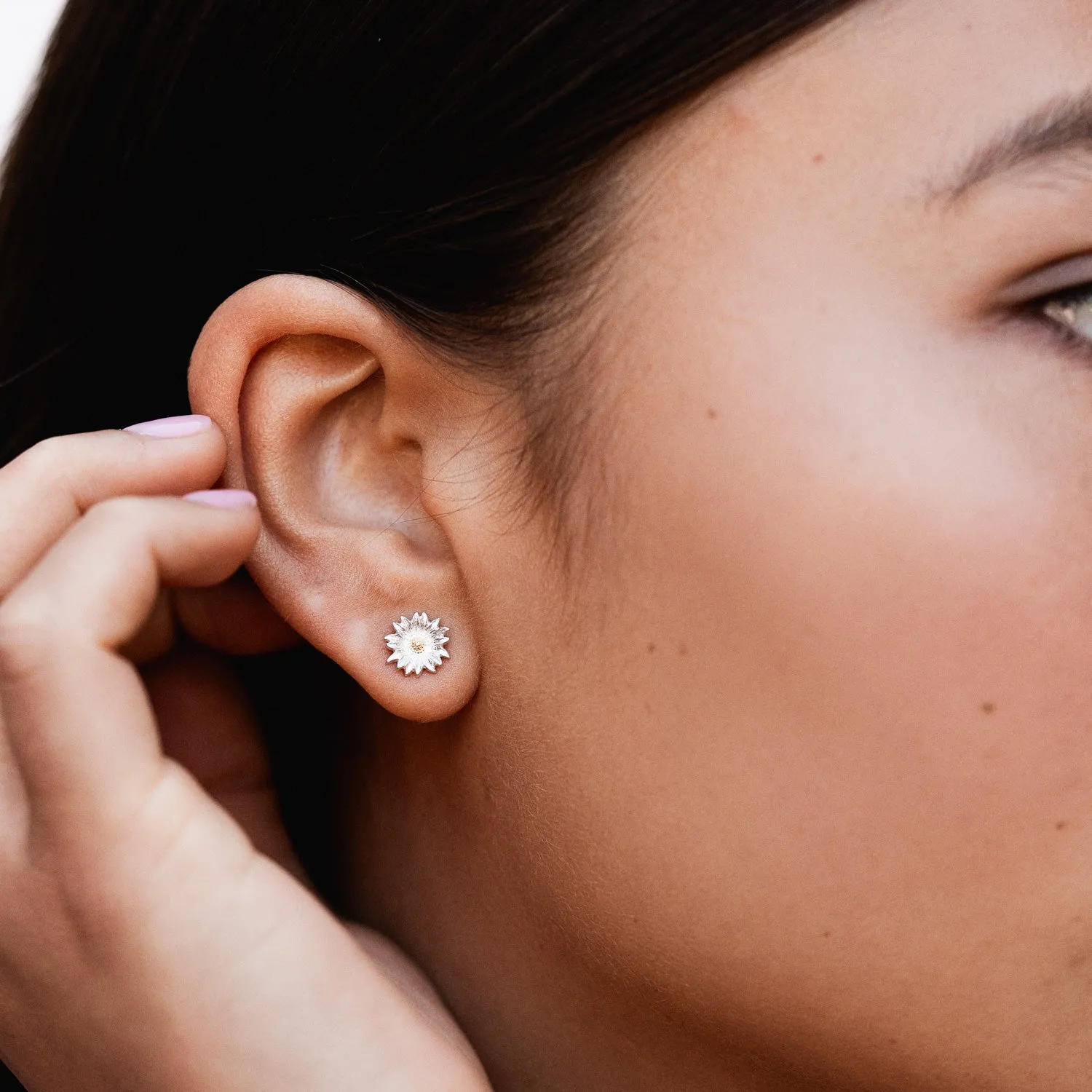 Daisy Flower Studs sold by Dower & Hall product image thumbnail 2