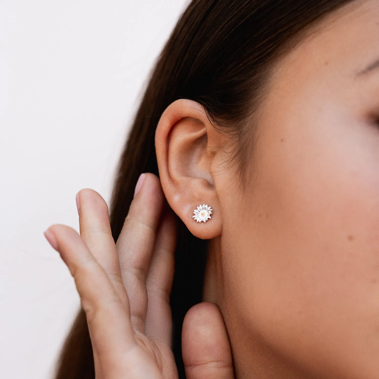 Daisy Flower Studs sold by Dower & Hall product image thumbnail 3