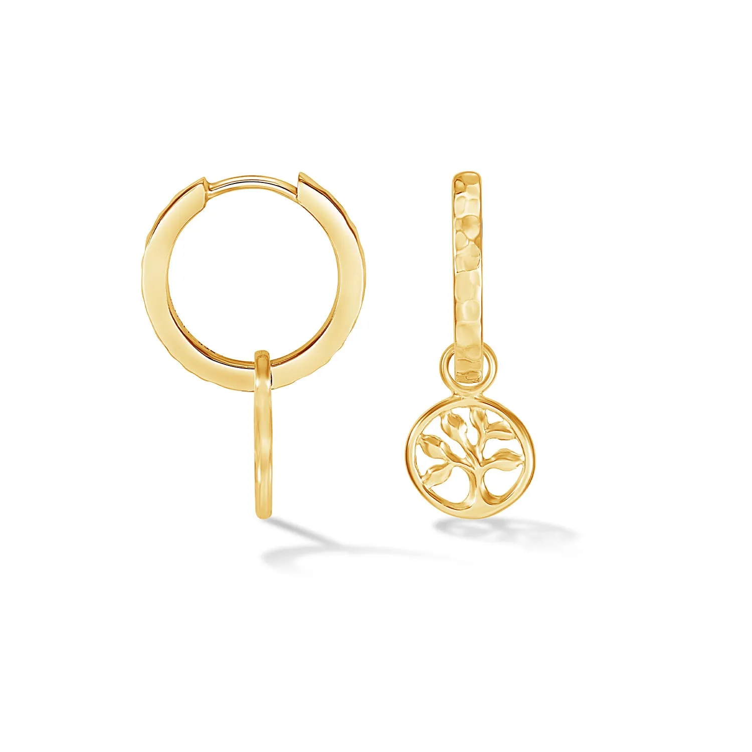 Tree of Life Narrative Huggie Hoops sold by Dower & Hall product image thumbnail 4