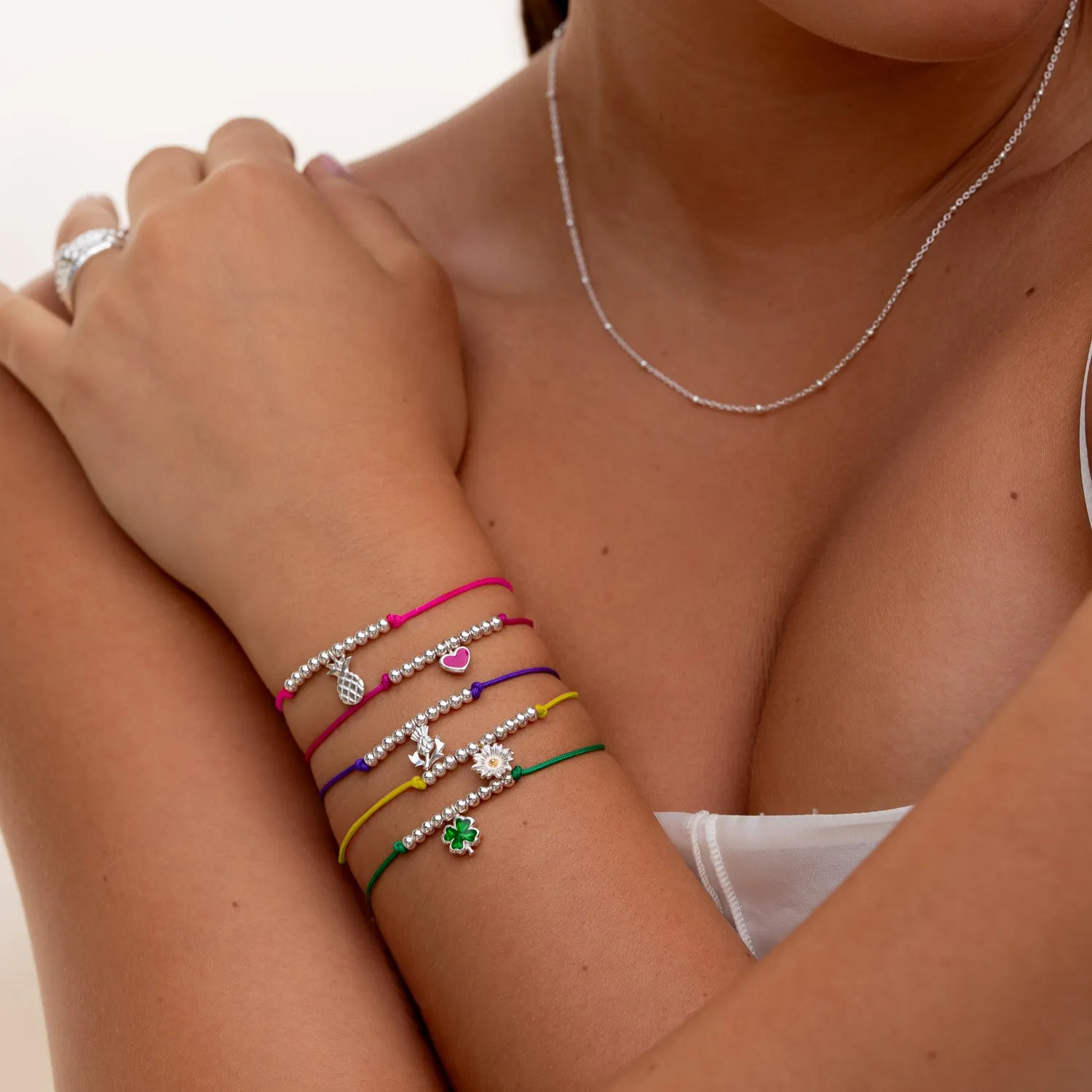 Daisy Misanga Yellow Cord Bracelet sold by Dower & Hall product image thumbnail 2