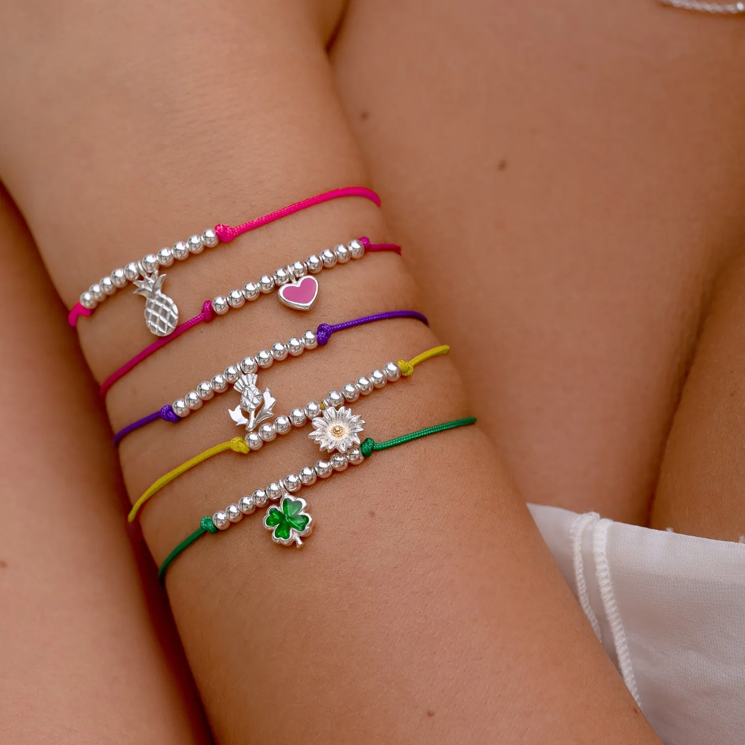 Daisy Misanga Yellow Cord Bracelet sold by Dower & Hall product image thumbnail 3