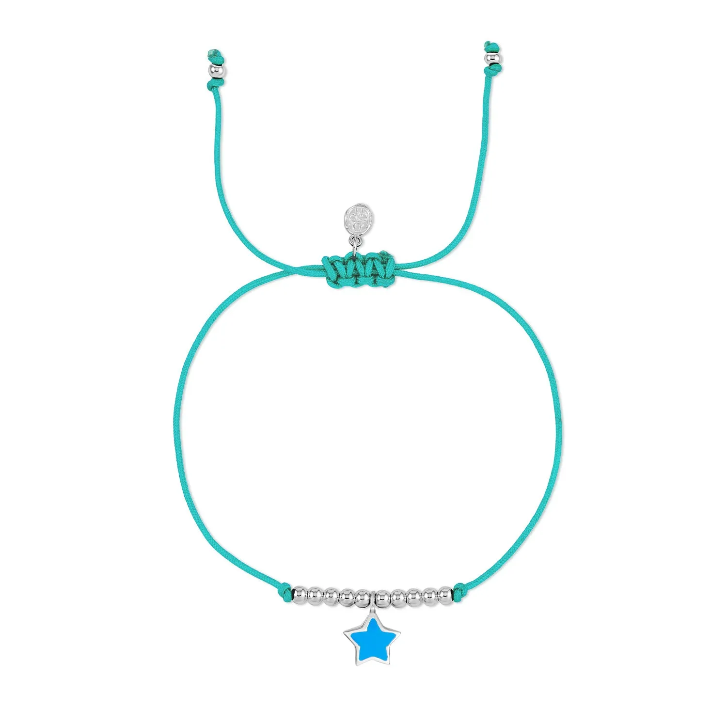 Enamel Star Misanga Cord Bracelet sold by Dower & Hall
