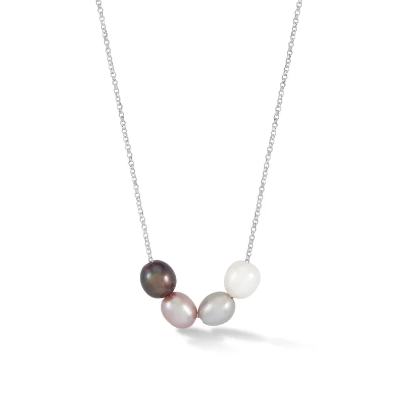 Multi Oval Pearl Pendant sold by Dower & Hall
