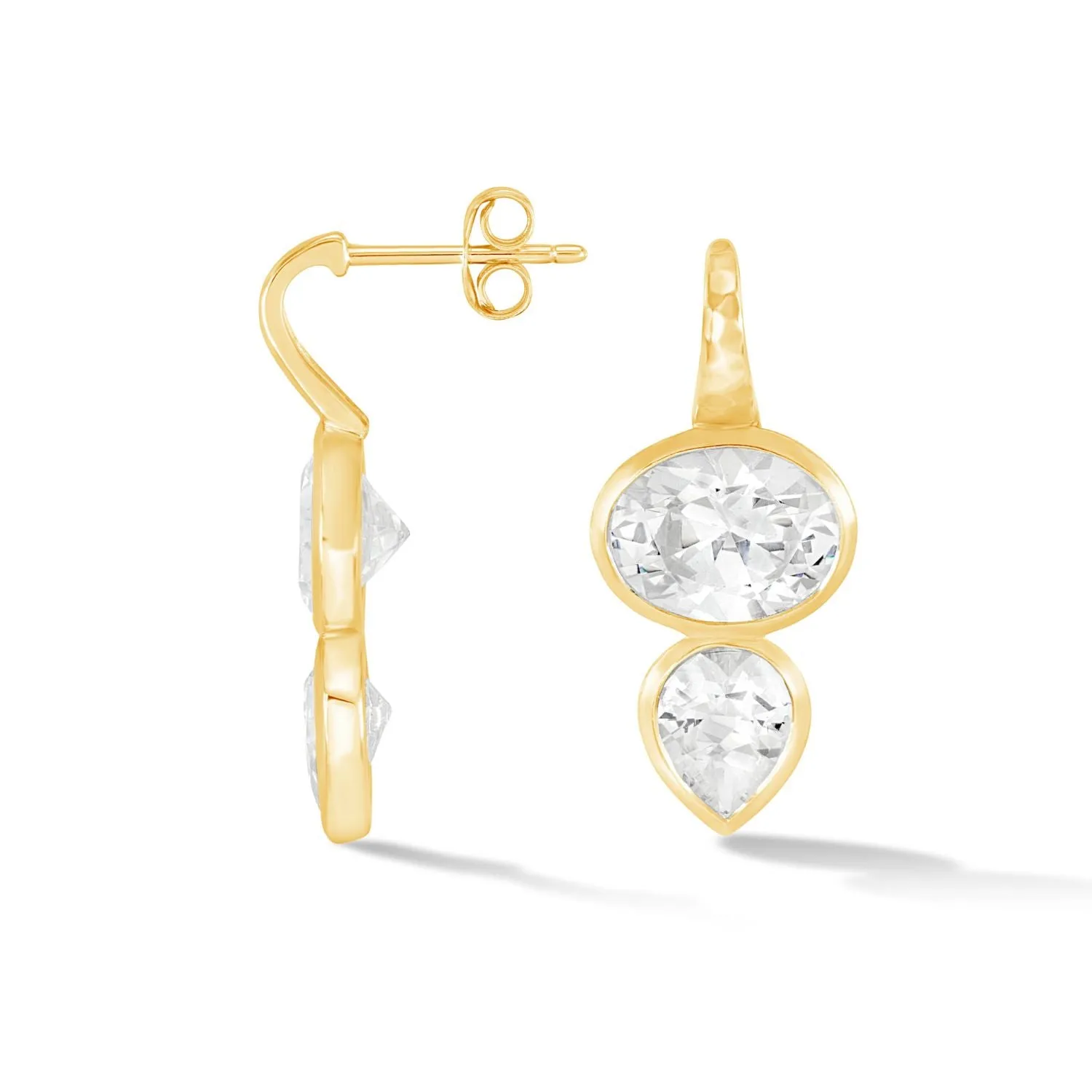 White Topaz Tutti Frutti Earrings sold by Dower & Hall
