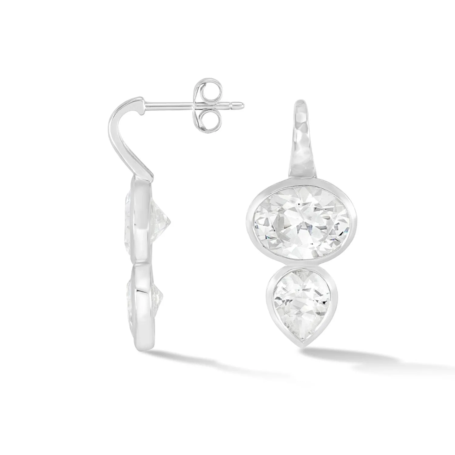 White Topaz Tutti Frutti Earrings sold by Dower & Hall product image thumbnail 4