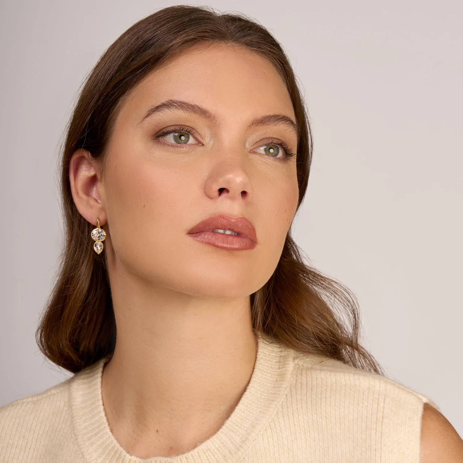 White Topaz Tutti Frutti Earrings sold by Dower & Hall product image thumbnail 5