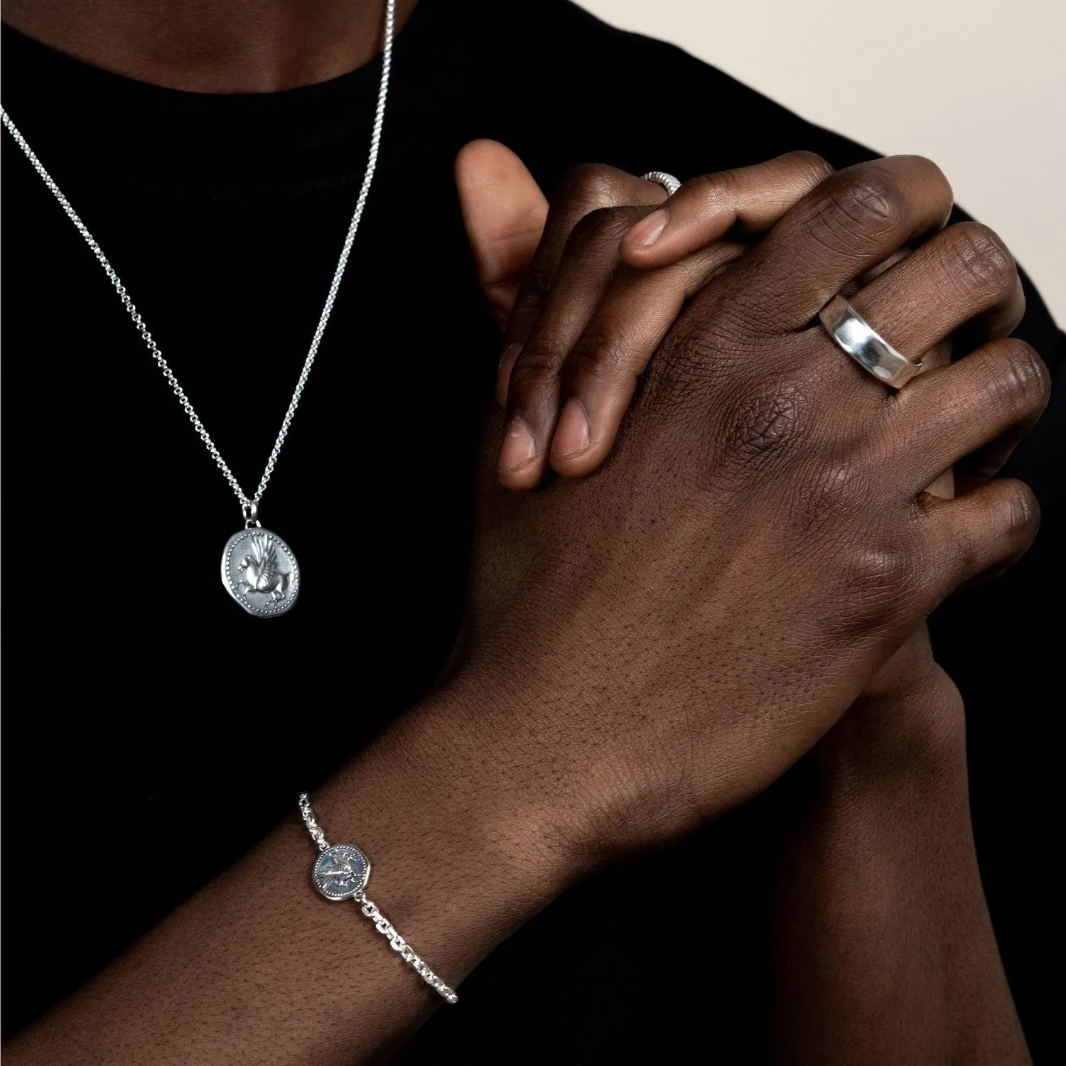 Men's Pegasus Talisman Chain Bracelet sold by Dower & Hall product image thumbnail 2