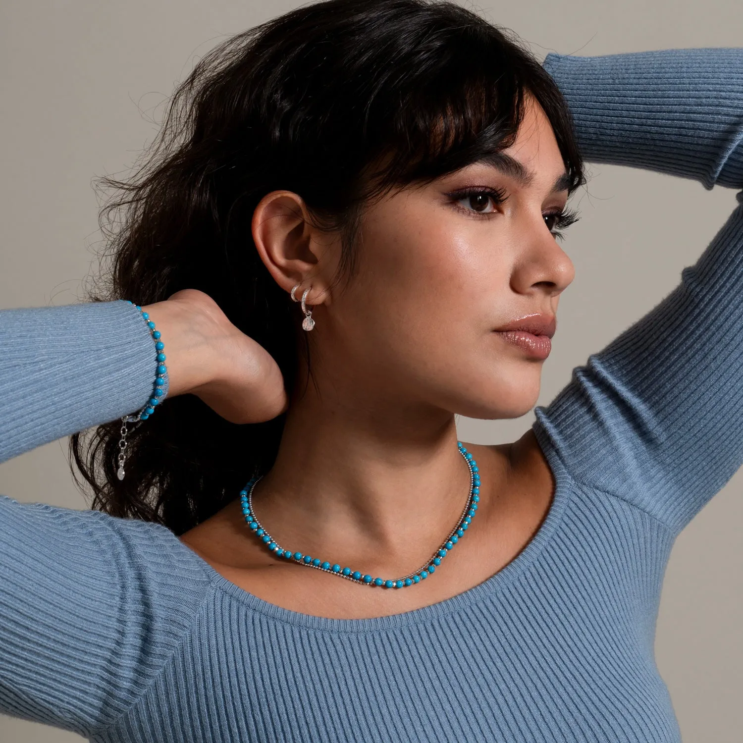 Hammered Nomad Hoops Set sold by Dower & Hall product image thumbnail 2