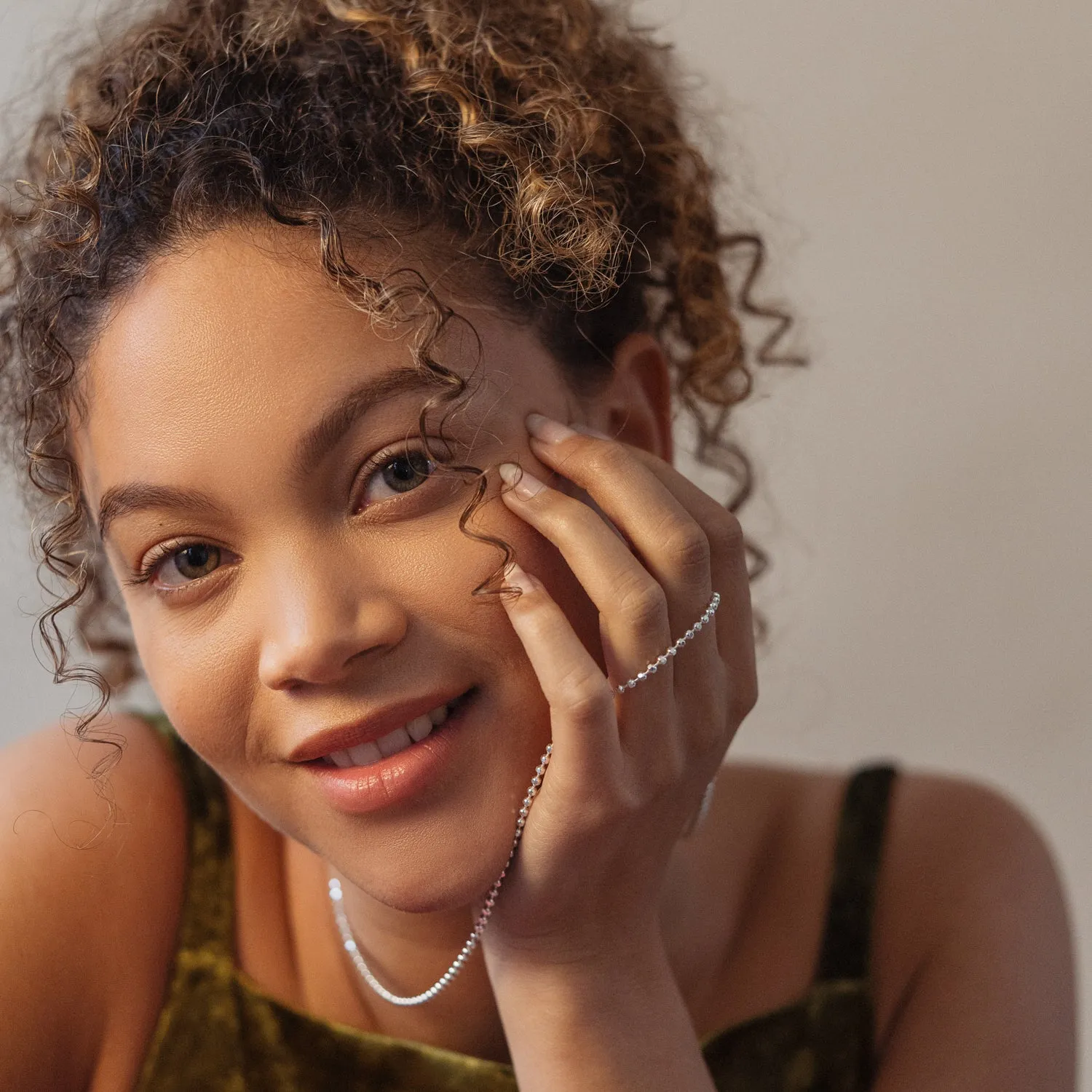 Long Orb Chain Necklace sold by Dower & Hall product image thumbnail 2