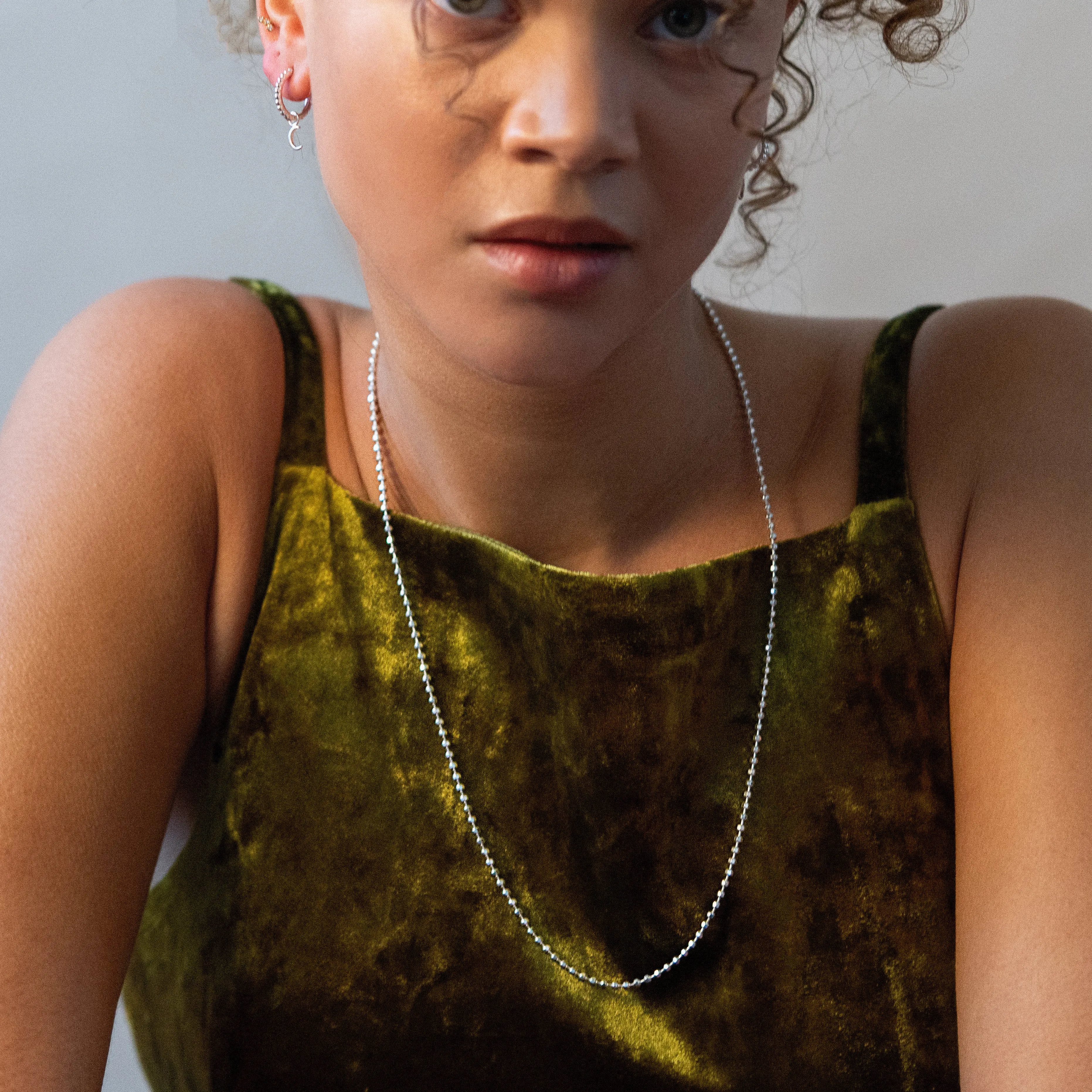 Long Orb Chain Necklace sold by Dower & Hall product image thumbnail 3