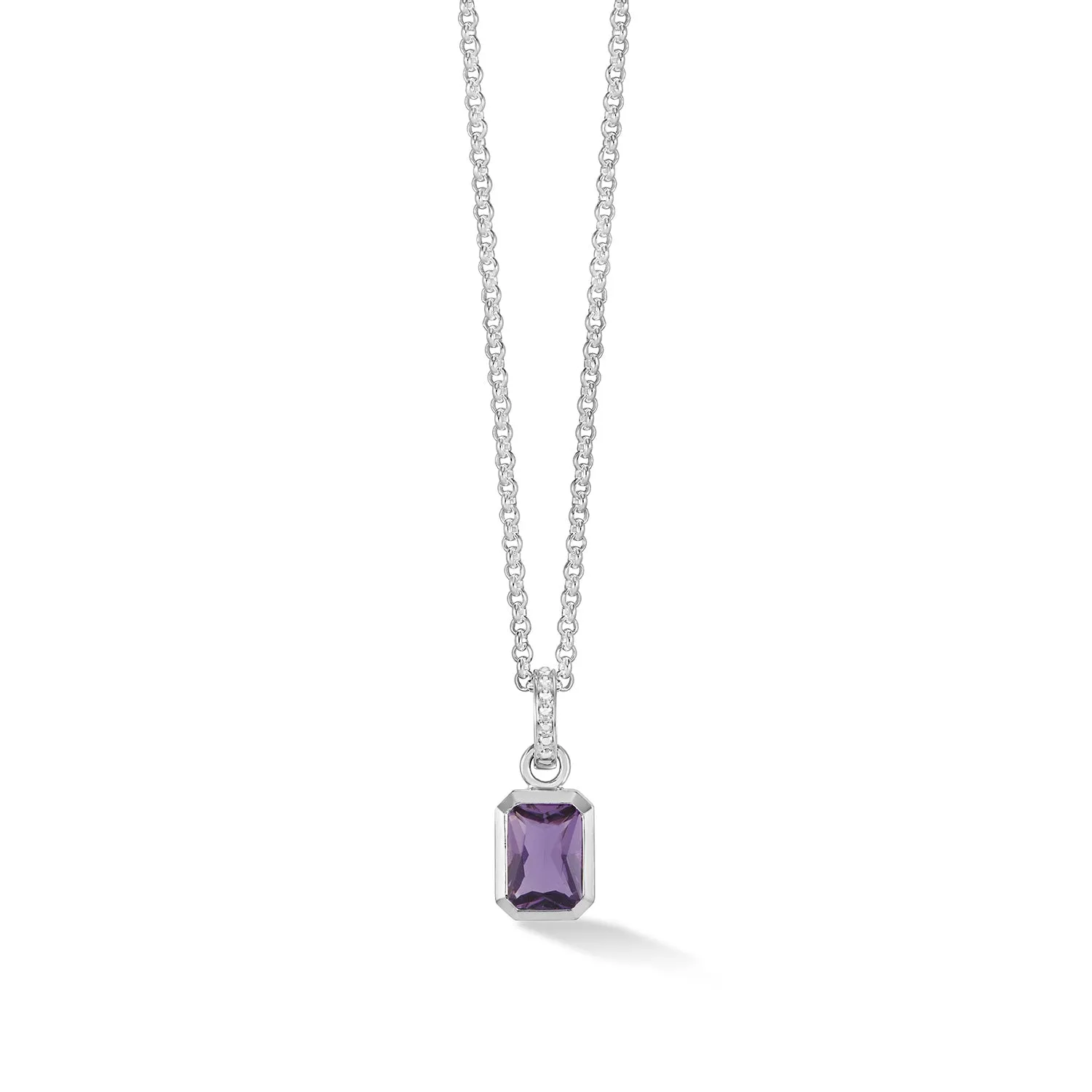 Amethyst Octagon Necklace sold by Dower & Hall