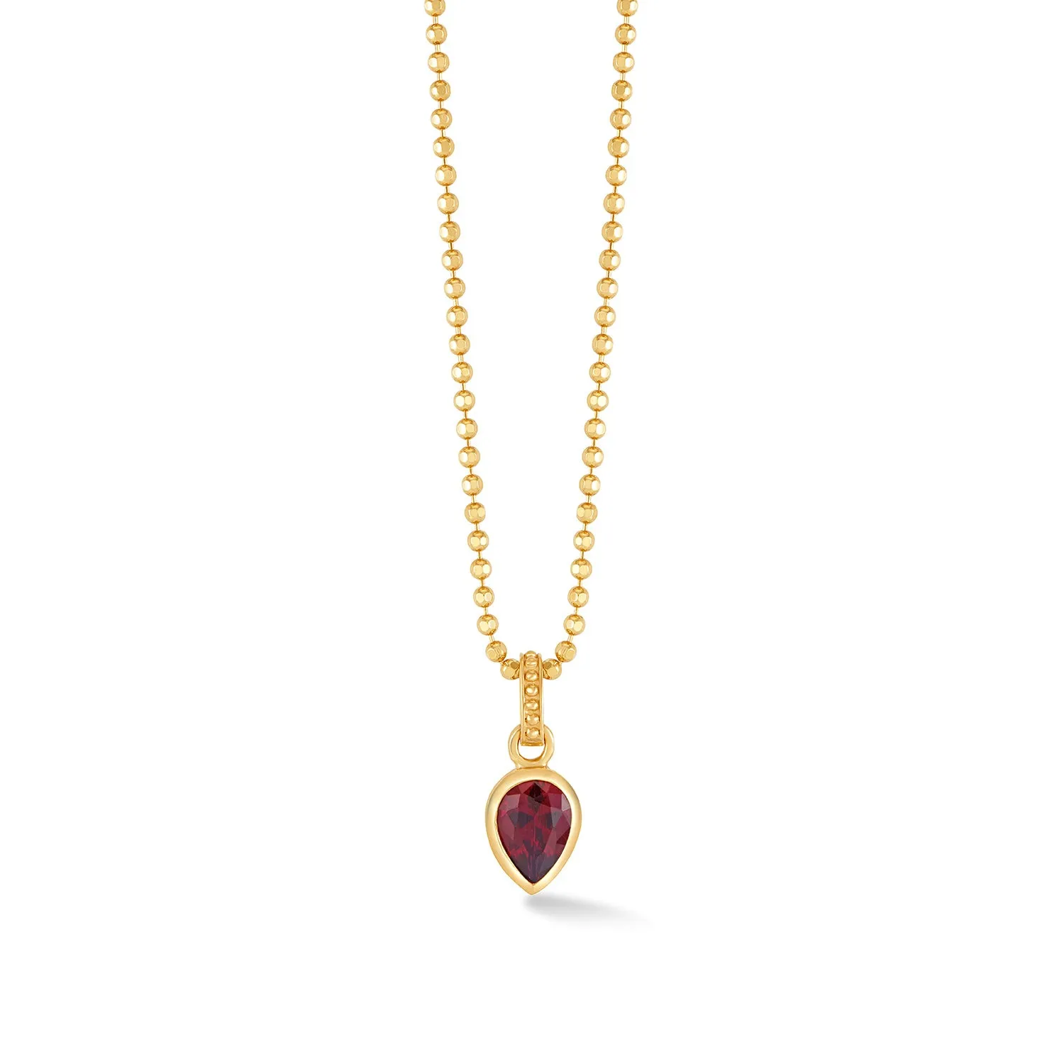 Garnet Peardrop Necklace sold by Dower & Hall product image thumbnail 4