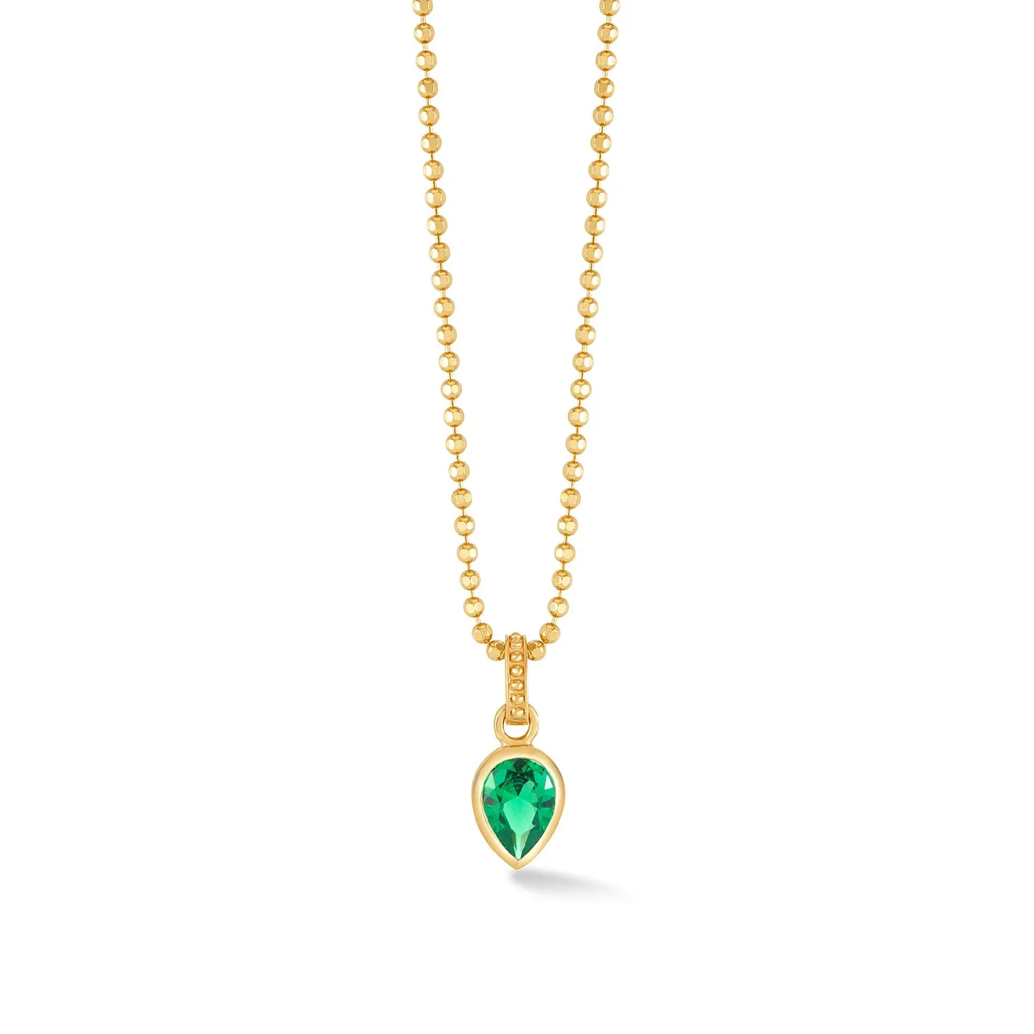 Green Garnet Peardrop Necklace sold by Dower & Hall