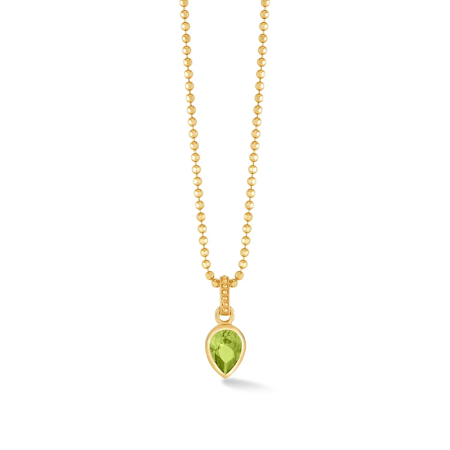 Peridot Peardrop Necklace sold by Dower & Hall product image thumbnail 4