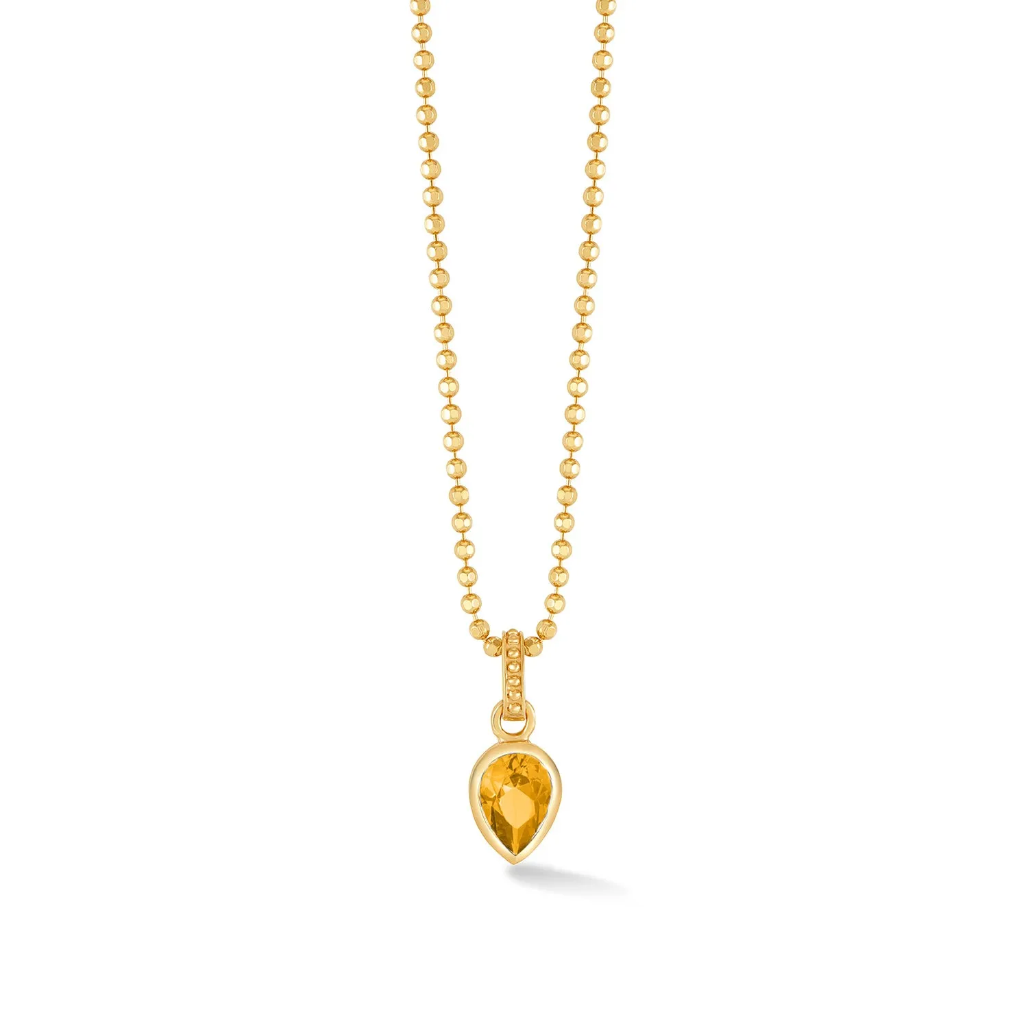 Citrine Peardrop Necklace sold by Dower & Hall product image thumbnail 4