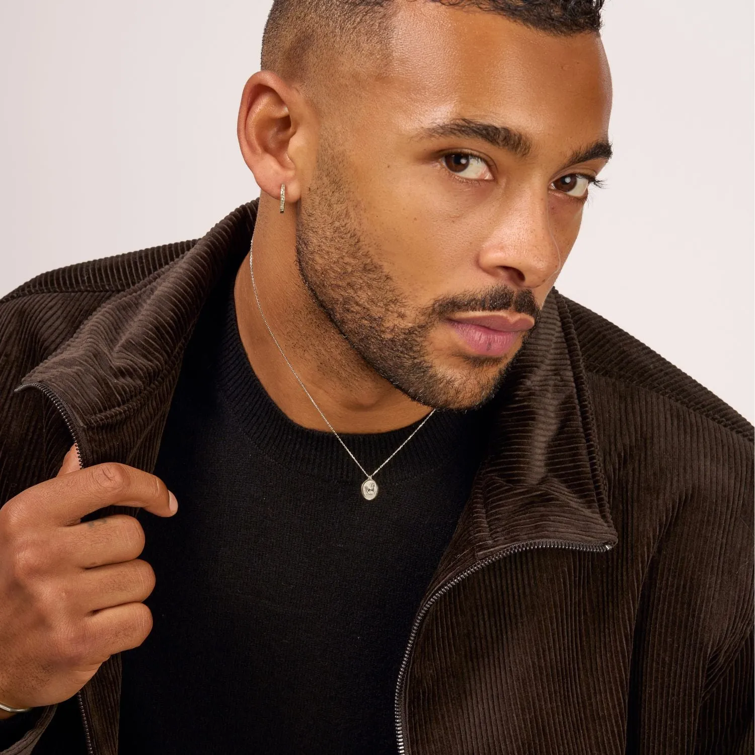 Men's 9k Gold Fire Horse Tiny Talisman Necklace sold by Dower & Hall product image thumbnail 3