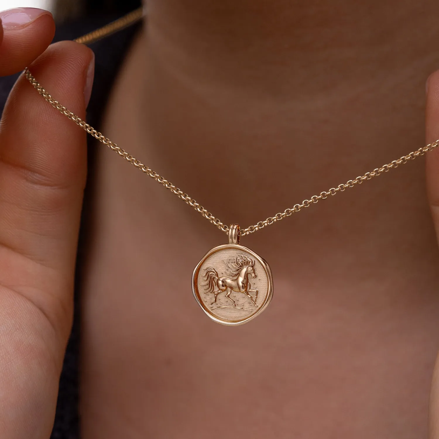 Fire Horse Talisman Necklace sold by Dower & Hall product image thumbnail 2