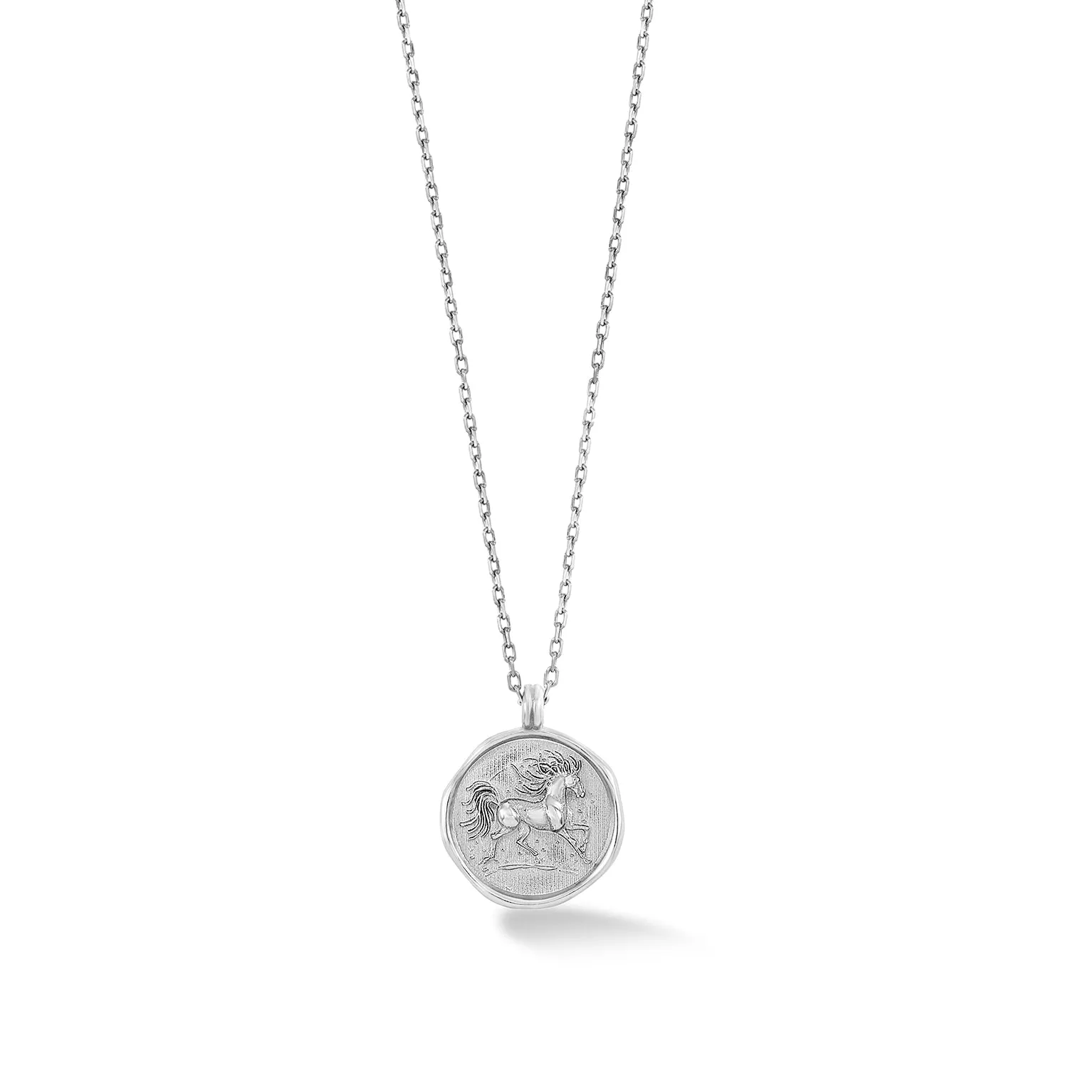 9k Gold Fire Horse Tiny Talisman Necklace sold by Dower & Hall product image thumbnail 4