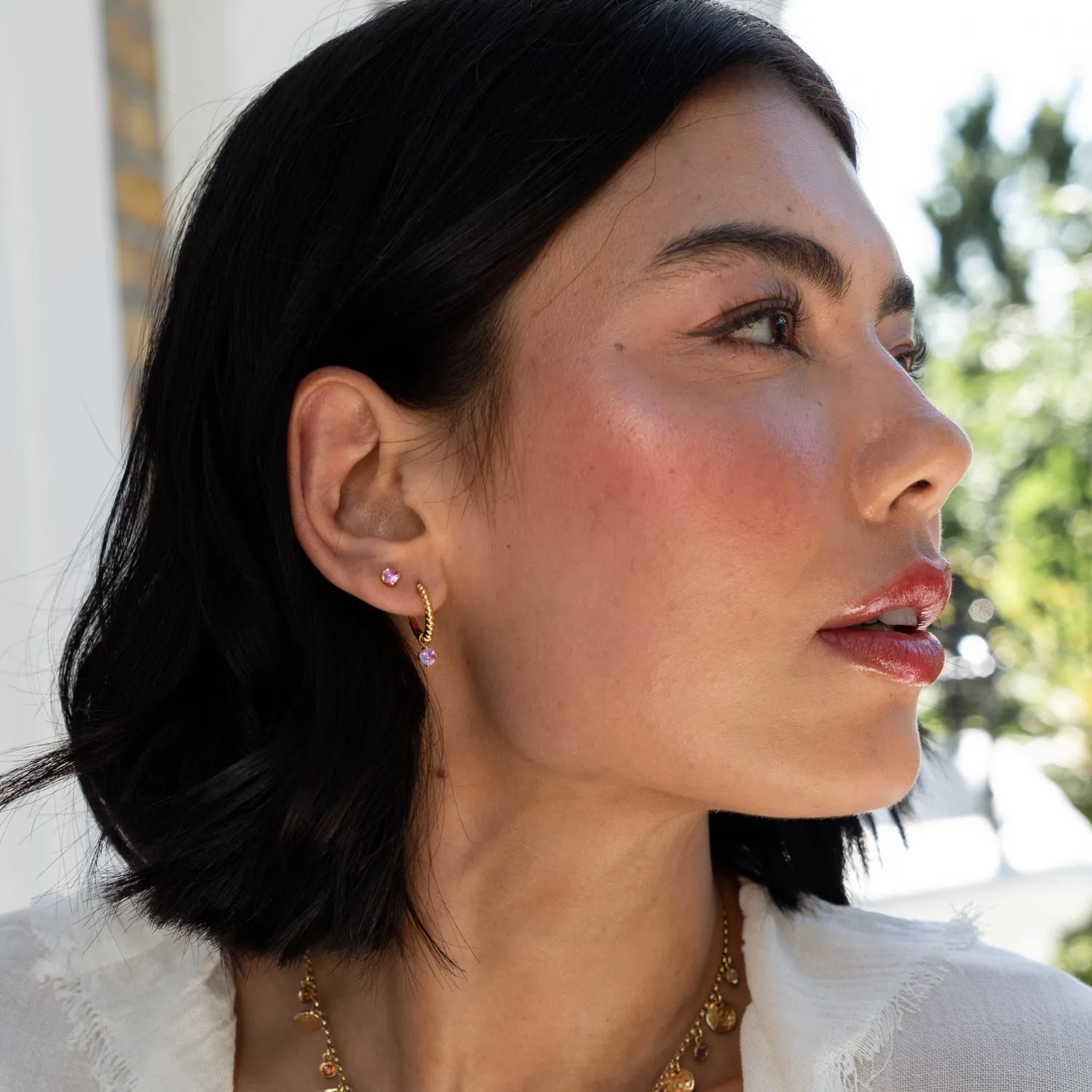 Amethyst Orissa Hoops sold by Dower & Hall product image thumbnail 3