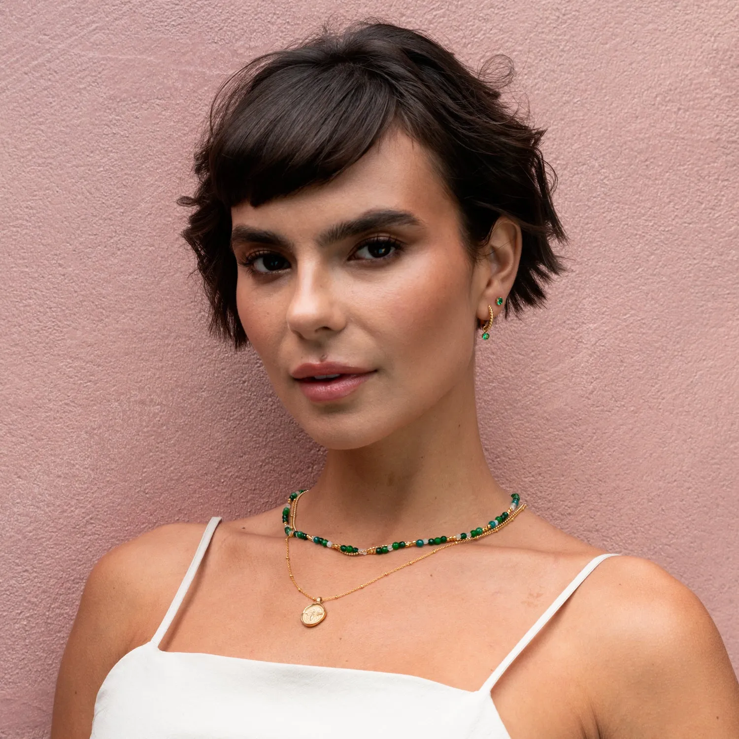 Green Garnet Orissa Hoops sold by Dower & Hall product image thumbnail 2