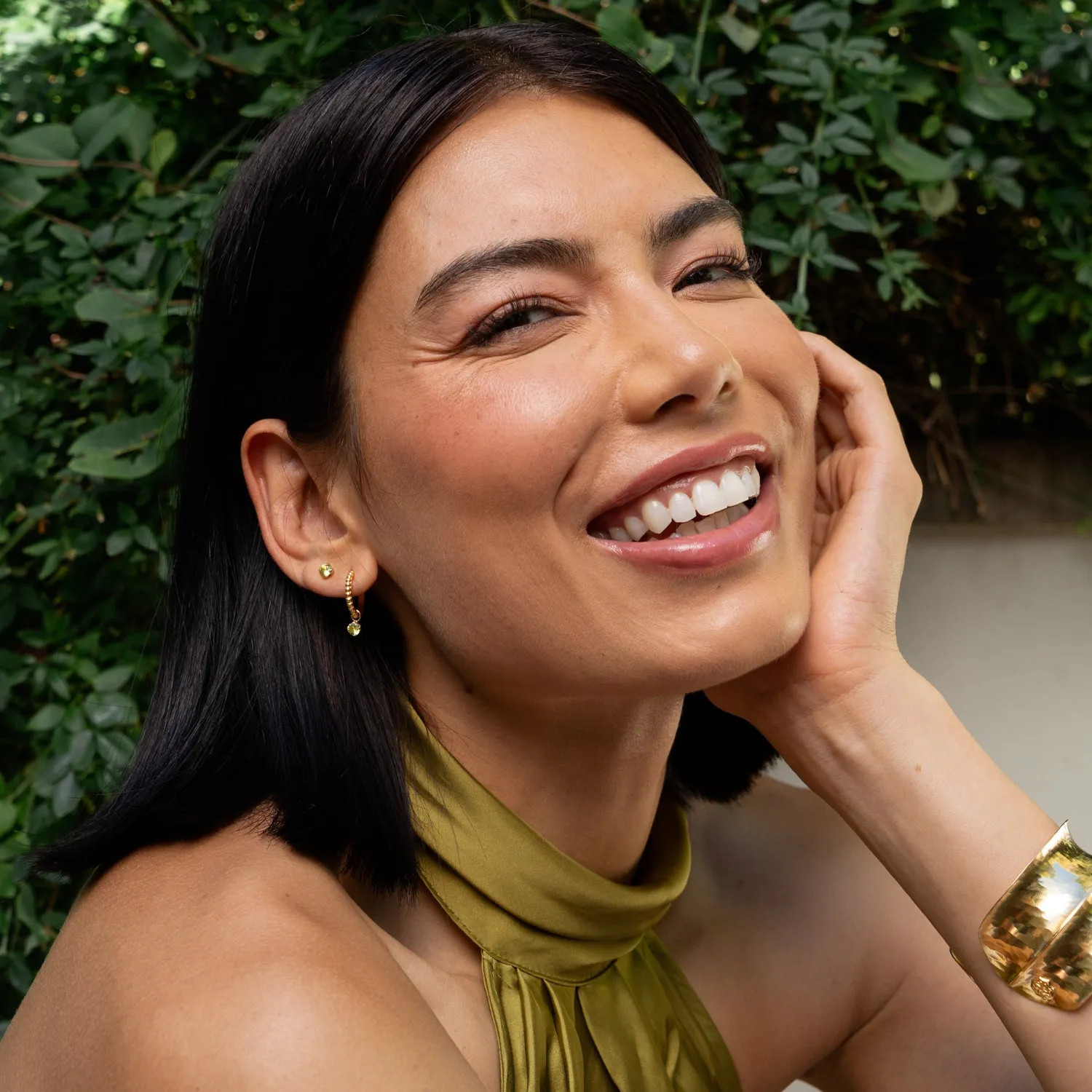 Peridot Orissa Hoops sold by Dower & Hall product image thumbnail 2