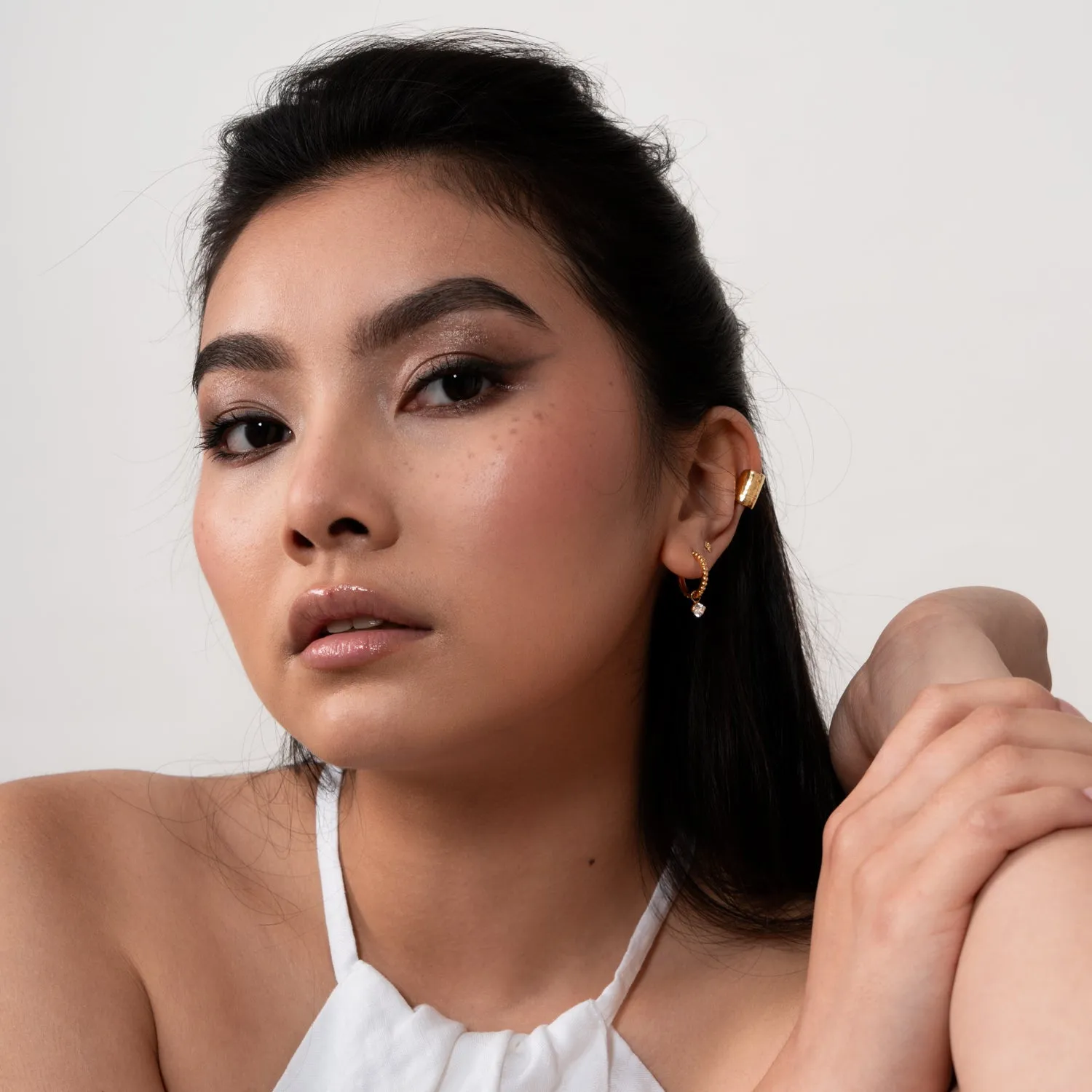 White Topaz Orissa Hoops sold by Dower & Hall product image thumbnail 2