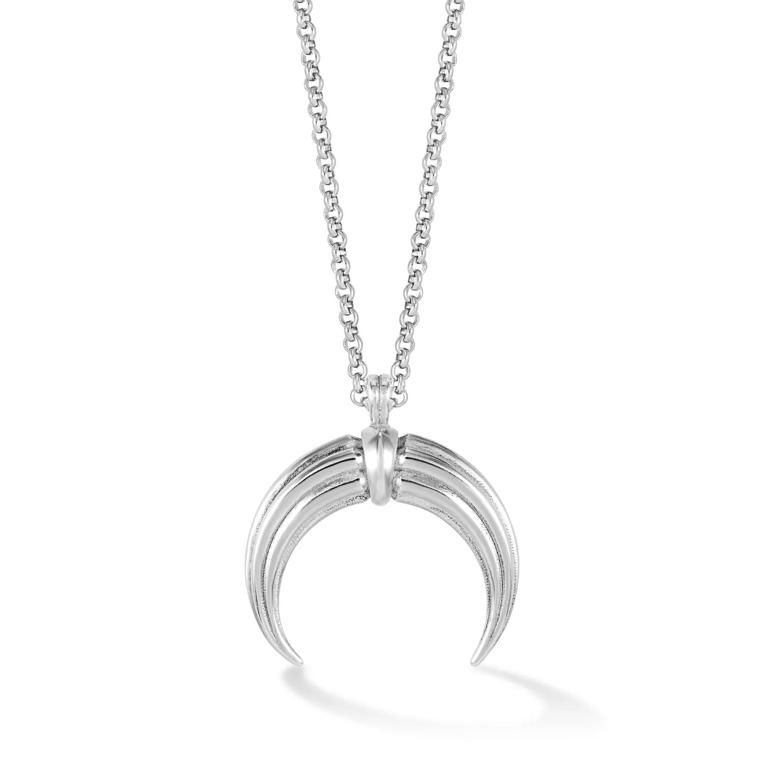 Men's Double Horn Talisman Necklace sold by Dower & Hall