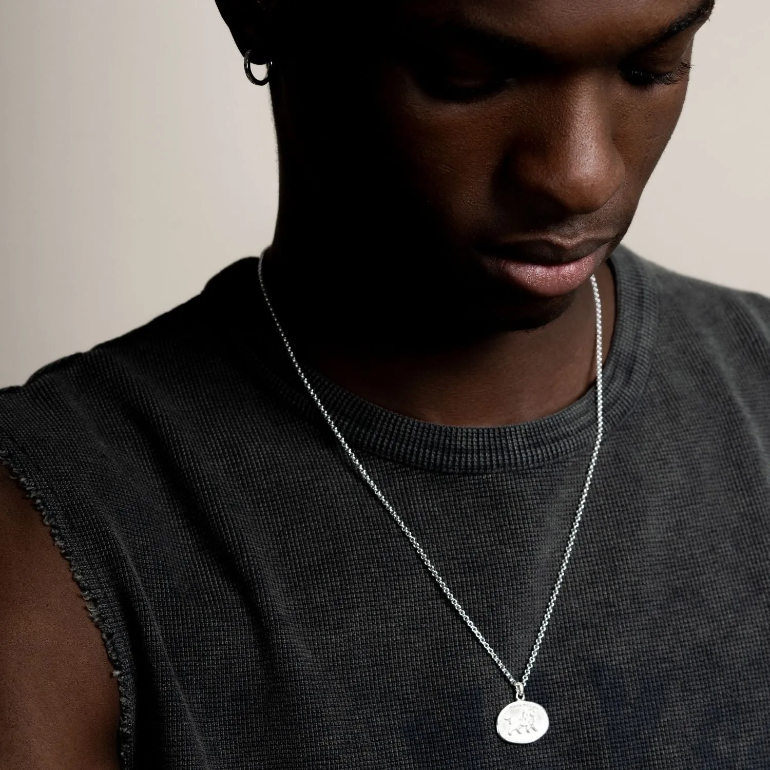 Men's Inspiring Lion Talisman Necklace sold by Dower & Hall product image thumbnail 2