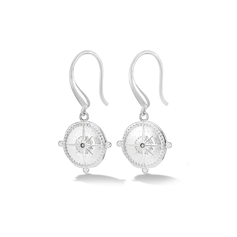'True North' Narrative™ Talisman Drop Earrings made by Dower & Hall