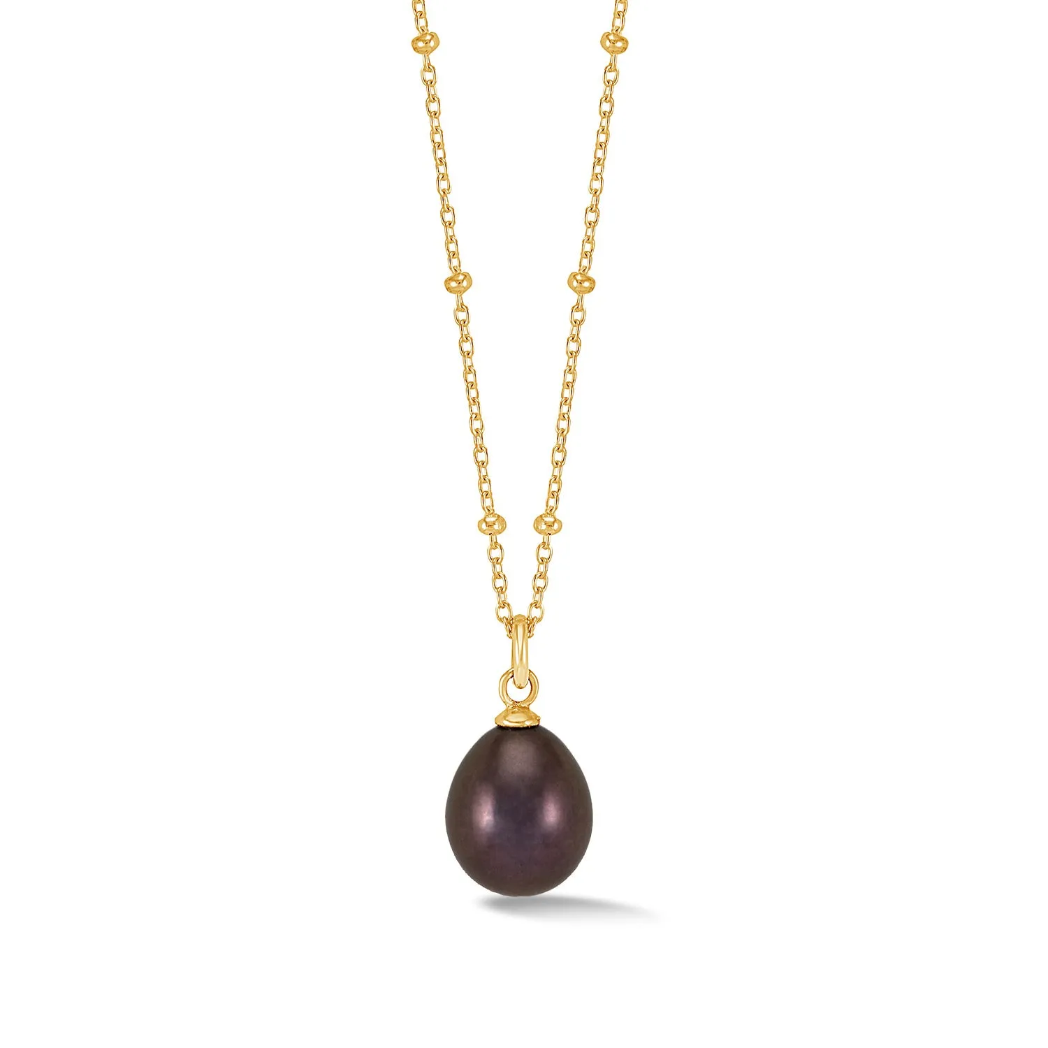 Adjustable Timeless 10mm Oval Peacock Freshwater Pearl Pendant sold by Dower & Hall product image thumbnail 5