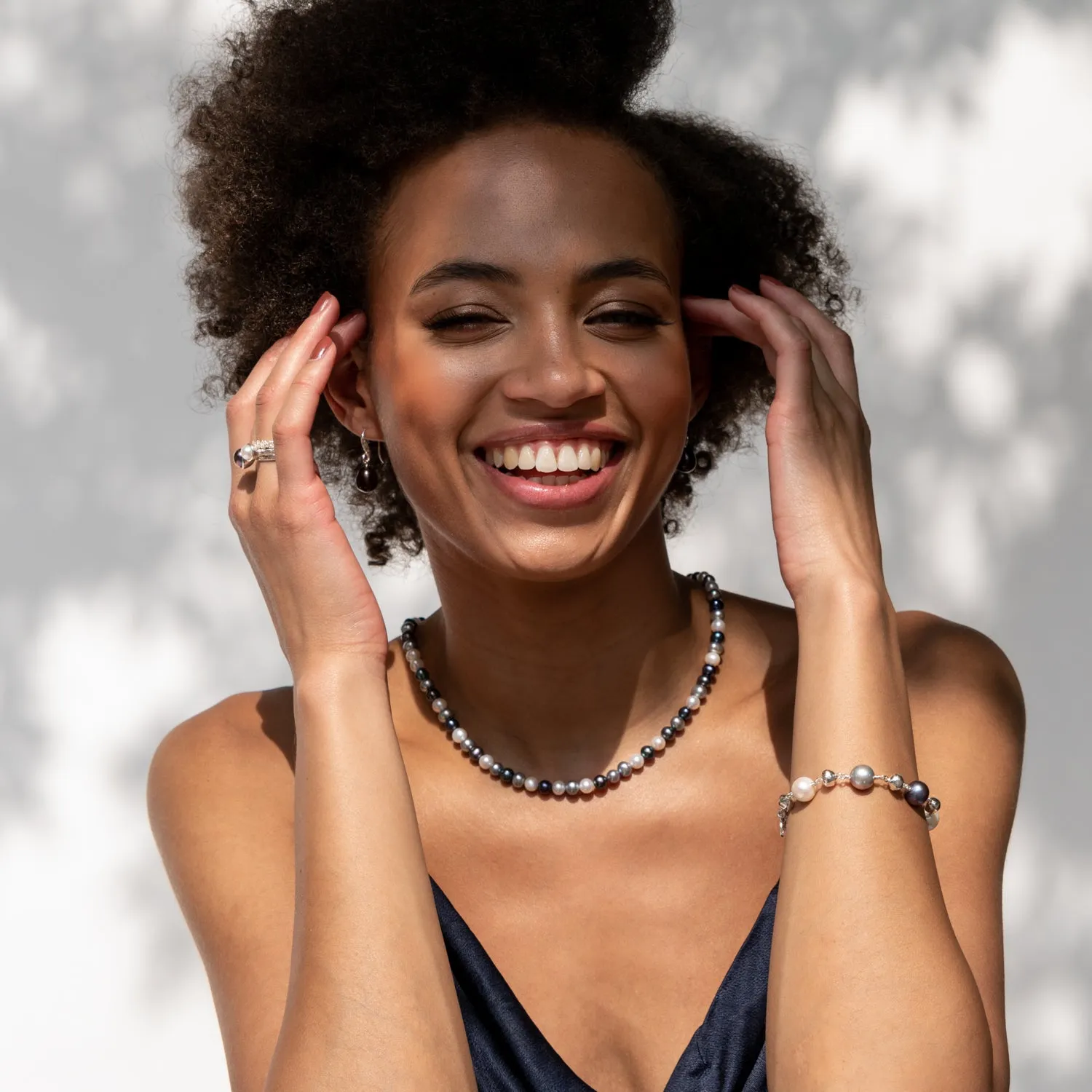 Nomad Nugget™ & Mixed Freshwater Pearl Bracelet sold by Dower & Hall product image thumbnail 5