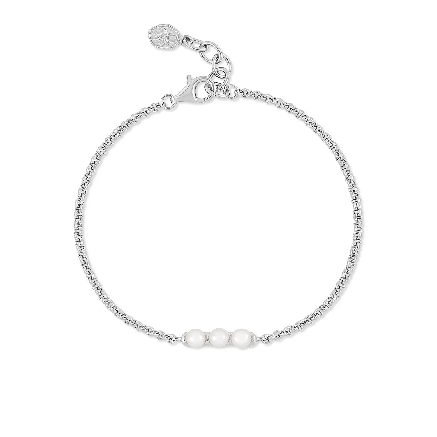 Timeless Triple Pearl Row Bracelet sold by Dower & Hall product image thumbnail 4