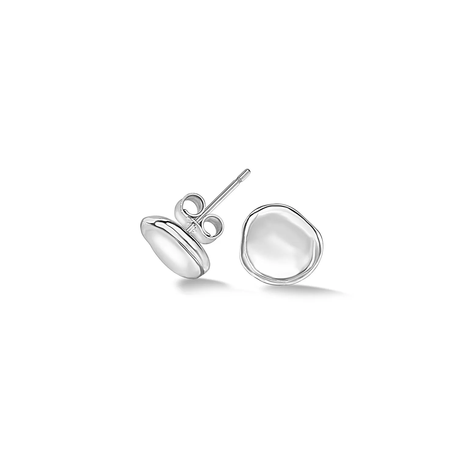 Waterfall Pebble Studs sold by Dower & Hall