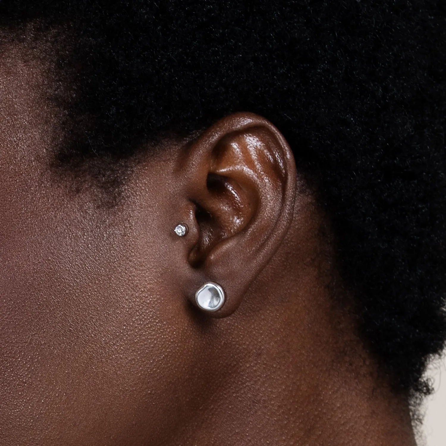 Waterfall Pebble Studs sold by Dower & Hall product image thumbnail 3