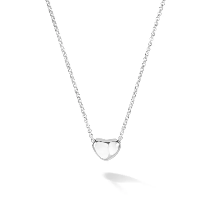 Waterfall Mini Heart Pendant made by Dower & Hall