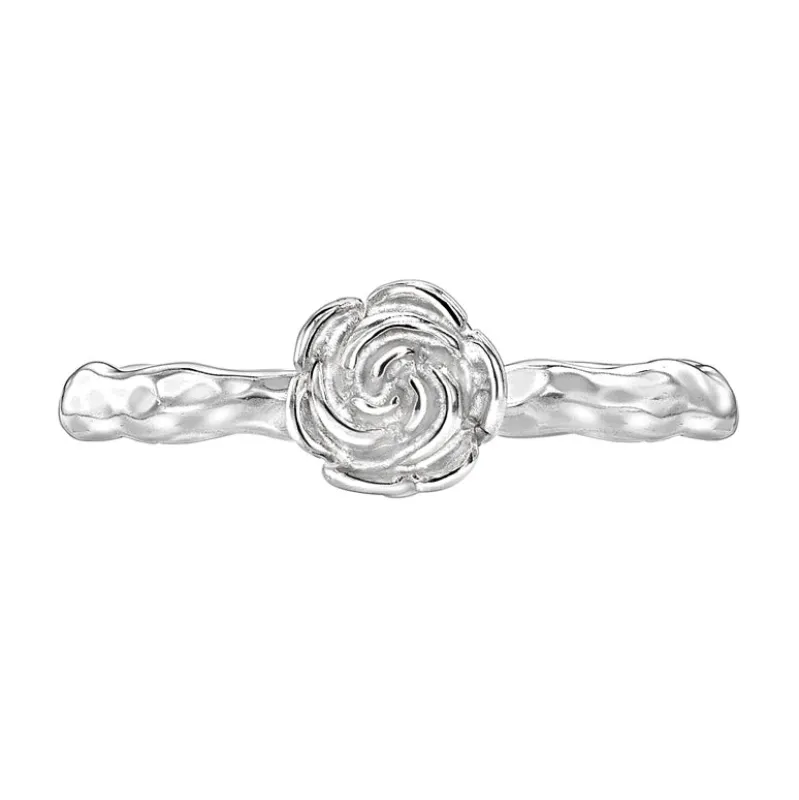 Wild Rose Stacking Ring made by Dower & Hall