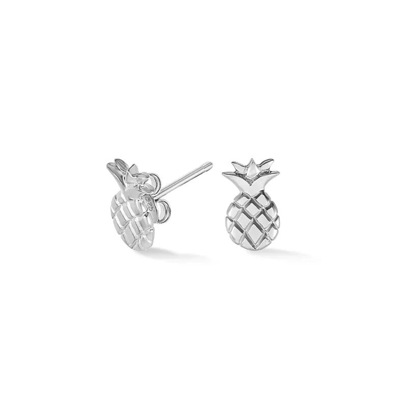 Pineapple Narrative Studs made by Dower & Hall