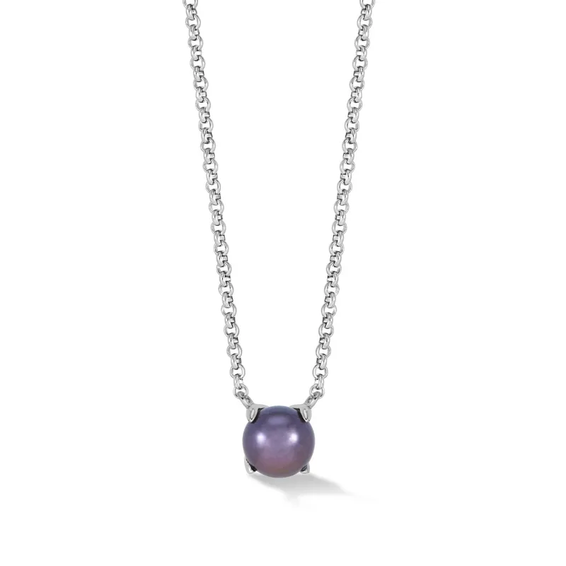Peacock Claw-Set Timeless Pearl Pendant made by Dower & Hall