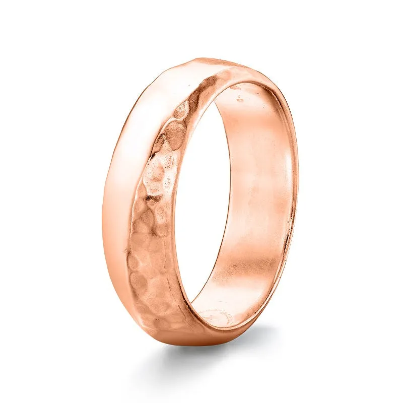 6mm Hammered Twist Ridge Band sold by Dower & Hall product image thumbnail 4