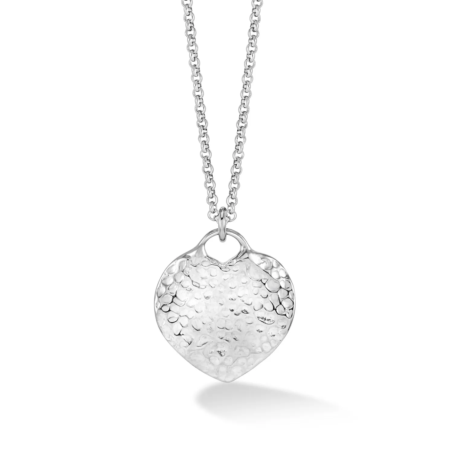 Flat Hammered Heart Nomad Pendant sold by Dower & Hall product image thumbnail 4
