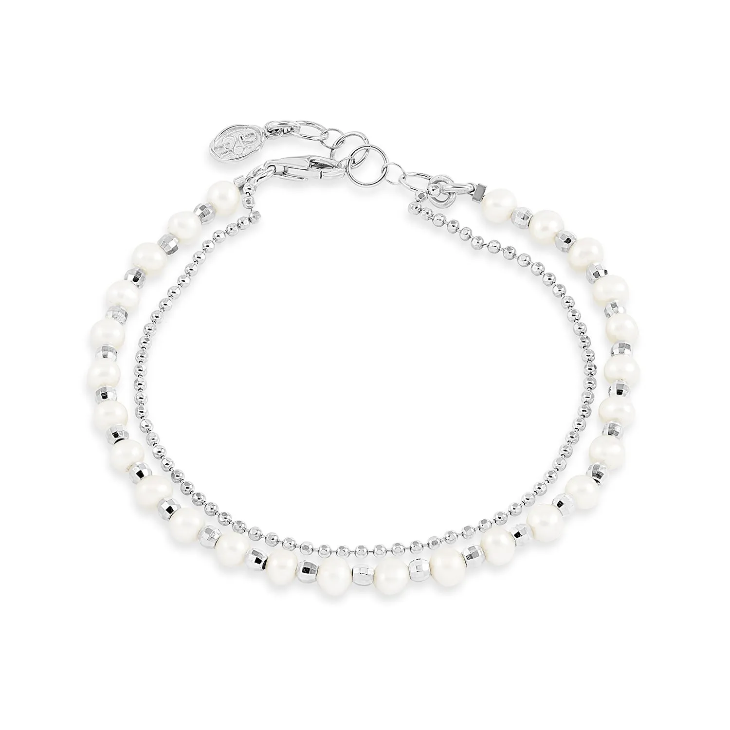 White Freshwater Luna Pearl™ Bracelet sold by Dower & Hall product image thumbnail 5