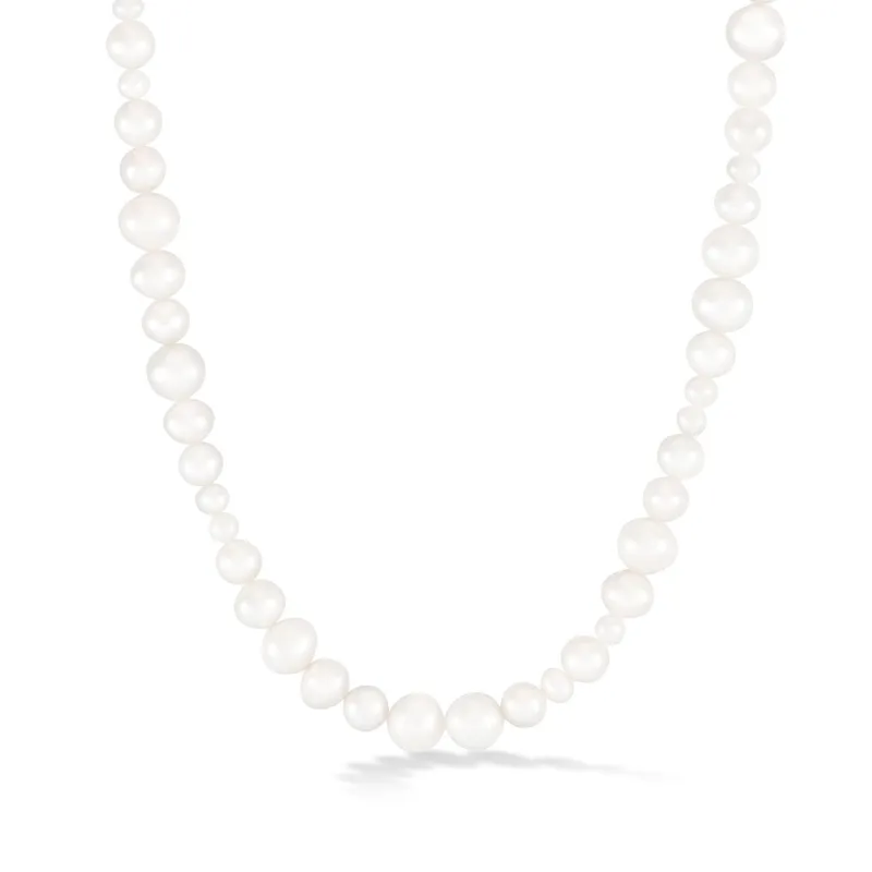 Mixed White Freshwater Luna Pearl™ Necklace made by Dower & Hall
