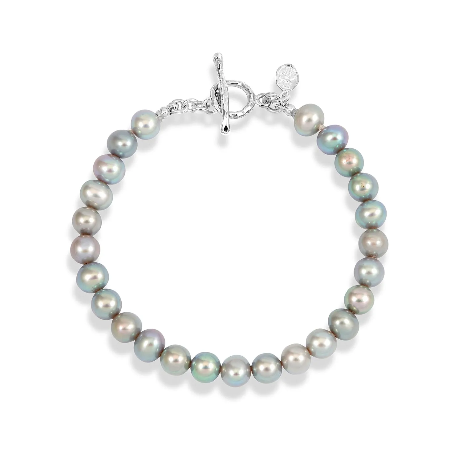Dove Grey Freshwater Luna Pearl™ Bracelet sold by Dower & Hall